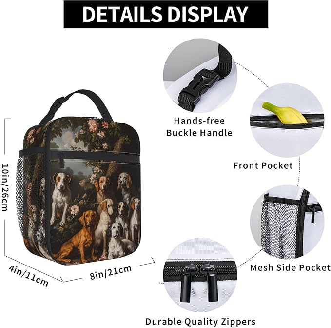 Dog Insulated Lunch Box for Women Men Dog Lunch Bag for Travel, or Fishing - Image 6