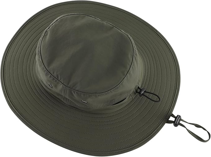 Home Prefer UPF50+ Mens Sun Hat Wide Brim Fishing Hat Sun Protection Beach - Image 6