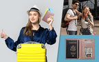 Personalized Monogrammed Blush Leather RFID Passport Wallet - Image 8