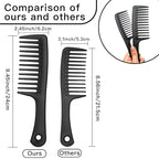 Wide Tooth comb, Large Detangling Comb for Women and Men, Durable Styling Brush for Curly, Long, Wet Hair Types - Professional Hair Care.