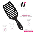 Milano Collection Women’s Gentle No-Tangle Wet & Dry Speed Styling Wide Bristle Wig Brush for Human Hair Wigs, Synthetic Wigs & All Types of Human Hair (2-Pack)