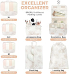 BAGAIL 9 Set Packing Cubes Luggage Packing Organizers - Image 4