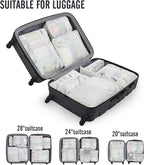 Veken 10 Set Packing Cubes for Travel Essential, Suitcase Organizer Bags in 4 - Image 6
