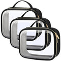 PACKISM TSA Approved Toiletry Bag, 3 Pack Clear Makeup Bags by Packism