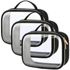 PACKISM TSA Approved Toiletry Bag, 3 Pack Clear Makeup Bags by Packism