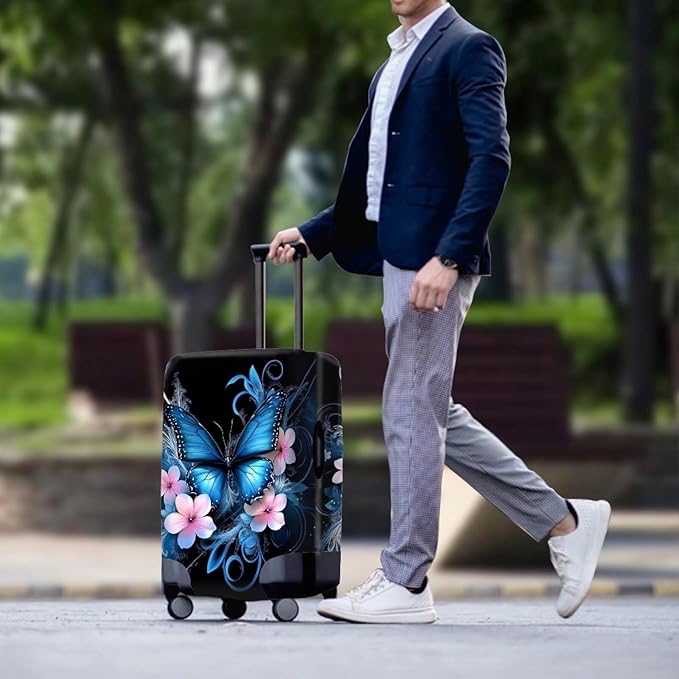 Butterfly Luggage Covers for Suitcase Universal Fits 18-32 Inch Suitcase Travel - Image 3
