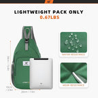 SKYSPER Sling Bag RFID Crossbody Sling Backpack Cross Body Shoulder Bag Travel - Image 5