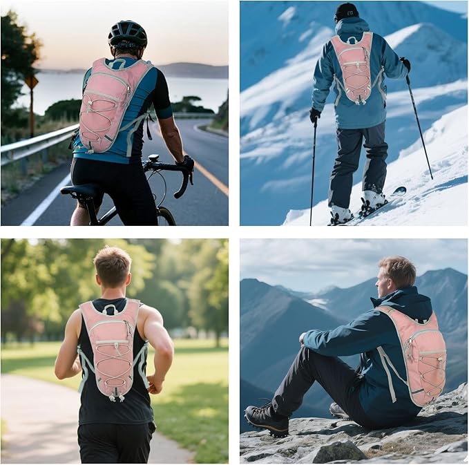 Lightweight Hydration Backpack 2L Water Bladder Pack - Image 6