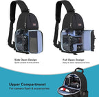 MOSISO Camera Sling Bag, DSLR/SLR/Mirrorless Camera Backpack Case Shockproof - Image 2