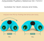 12x25 Compact Binoculars for Adults & Kids, High Powered Lightweight Waterproof - Image 3