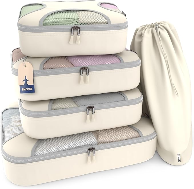 Shacke Premium 5 Packing Cubes Set by Shacke