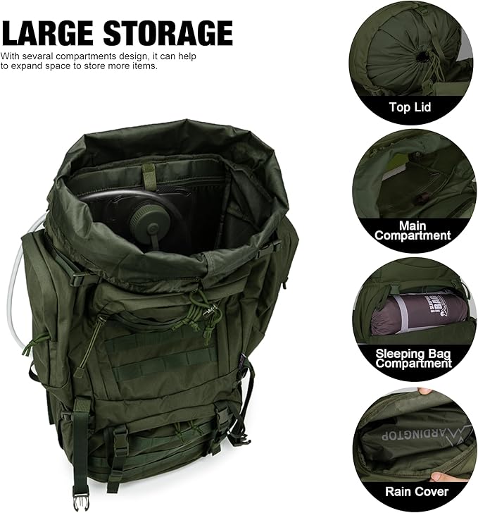 Mardingtop 60L Military Internal Frame Backpack - Image 4