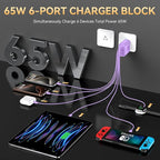USB C Fast Charger Block, iPhone Charger Fast Charging Blocks 65W Multi Port - Image 3