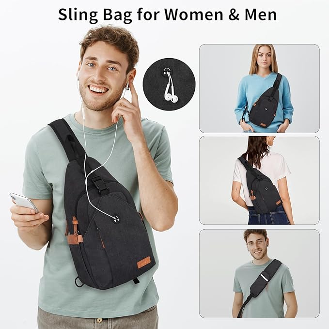 Sling Bag for Men, Crossbody Bag Men Anti Theft Crossbody Bag - Image 7
