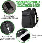 Travel Backpack for Men & Women - 40L Expandable Carry-On Backpack - Image 5
