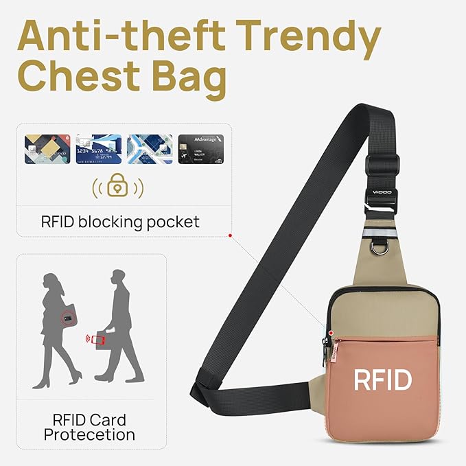 VADOO Mini Sling Bag, Small Crossbody Bag - Image 2