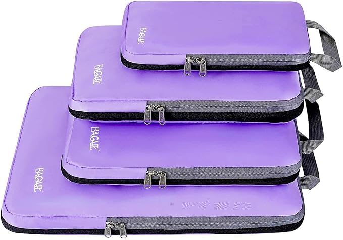 BAGAIL 4 Set/6 Set/8 Set Compression Packing Cubes Travel Accessories by BAGAIL