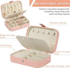 Travel Jewelry Box, PU leather Small Jewelry Organizer - Image 3