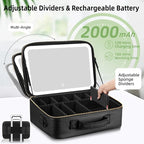 15“×11“Professional Makeup Train Case, Large Waterproof Travel Makeup bag - Image 4