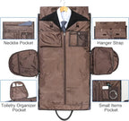 Leather Garment Bag for Travel, Modoker Carry On Suit Carrier Travel Bag - Image 4
