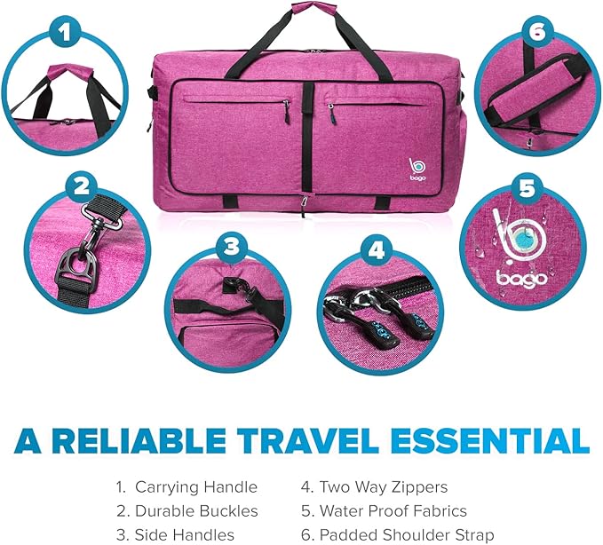Bago Large Foldable Duffel Bags - Image 3