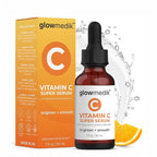 GlowMedik Vitamin C Serum for Face - Illuminating Brightening Serum for Dark Spots - Dark Spot Corrector with Hyaluronic Acid & Vitamin E - Fine Lines & Wrinkles, Sensitive Skin, Made in USA 1 fl oz