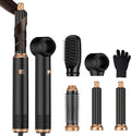 5 in 1 Hair Dryer Brush Set,Professional Negative Ionic Hot Air Styler, Air Curling Wrap Styler,Detachable Blow Dryer Brush With Auto Wrap Curlers,Hair Styling Tools For Straight/Curl/Drying/Smoothing