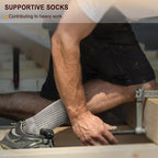 BULLIANT Compression Socks for Men 6Pairs, Athletic Crew Socks Cushioned For - Image 7