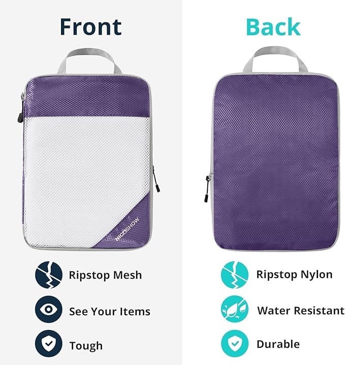Compression Packing Cubes 6 Set, Compressible Space-Saving Packing Cubes - Image 5