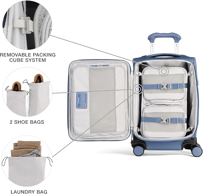Travelpro VersaPack+ Lightweight Softside Expandable Carry on Luggage, 8 - Image 6
