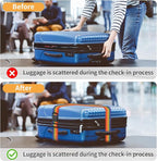 BILIONE 4 Pack Luggage Straps 79" Long Belts Keep Suitcase Secure While - Image 5