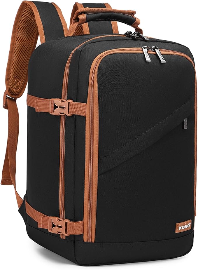 Kono Carry on Backpack, Waterproof Lightweight Daypack by Kono