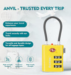 ANVIL TSA Approved Luggage Locks – High Security TSA008 Combination Travel Locks - Image 4