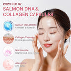 PDRN Capsule Cream with Vitamin C & Collagen – Korean Boba Moisturizer for Face, Pink Jelly Cream for Deep Hydration, Skin Repair, and Glow – Korean Skincare Gel for All Skin Types