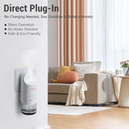 2025 Plug-in Essential Oil Diffuser – Waterless Scent Diffuser, Smart Wall Diffuser for Home, Office, & Spa, Covers Up to 500 Sq. Ft., 160ML Capacity, Portable Aromatherapy Aroma Diffuser, White