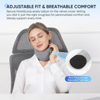 Compact Travel Pillow with Adjustable Straps & Washable Cover, Portable Neck - Image 5