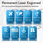 Personalized Luggage Tags: Custom Metal Luggage Tags - Image 3