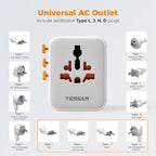TESSAN Universal Travel Adapter, International Power Adapter - Image 5
