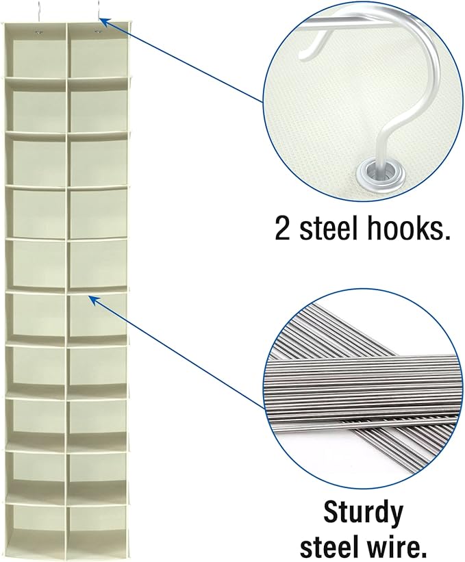coastal rose Hanging Shoe Organizer - Image 6