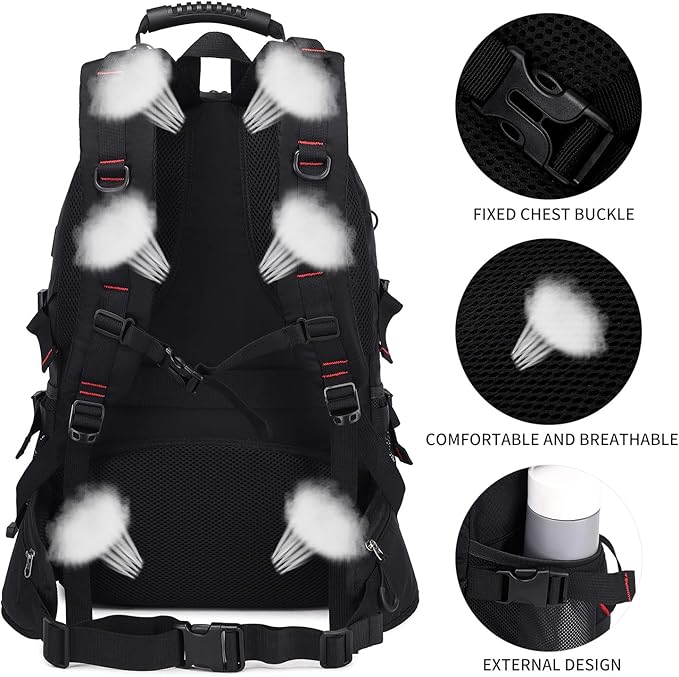 Nerlion 40L Hiking Backpack Travel Backpack - Image 7