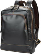 Leather Backpack for Men 15.6" Laptop Backpack 100% Madagascar top-Grain by Unknown