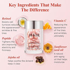 HKH Pro-Retinol Face Serum Capsules – 96 Capsules Anti-Aging & Anti-Wrinkle Skincare with Vitamin A & E - Smooth Fine Lines - Moisturize Hydrate & Firm Skin - Travel-Friendly for Women