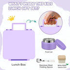 Bento Lunch Box for Kids with 9oz Soup Thermo Leak-Proof Lunch Food Container - Image 3