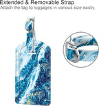 FINTIE 2 Pack Luggage Tags, Leather Name ID Labels - Image 3