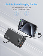 Portable Charger with Wall Plug, 20000mAh USB C Power Bank Fast Charging - Image 5