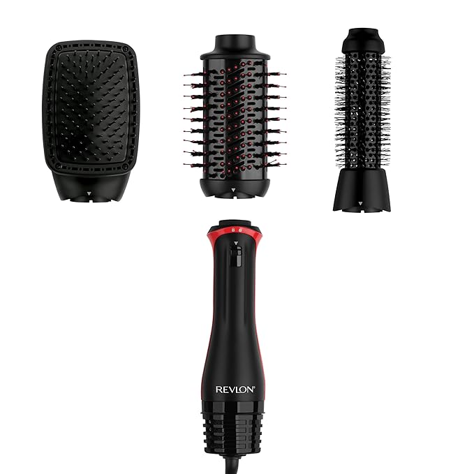 REVLON 3-in-1 Multi-Styler, Blow Dryer Brush, Blowout and Hair Straightener Brush in One to Dry, Curl, Smooth, Shape and Volumize Hair for Gorgeous Salon Blowouts