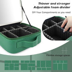 Makeup Bag with Led Mirror, Travel Makeup Organizer with 3 Color Setting - Image 3