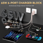 USB C Fast Charger Block, iPhone Charger Fast Charging Blocks 65W Multi Port - Image 3