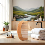 2Pcs Natural Peach Wood Fine Tooth Hair Comb Anti-Static Hair Care Wooden Comb Handmade Gift Comb for Women and Men Massage Detangling Tools Care Accessories Hair Care Styling Tools and Appliances
