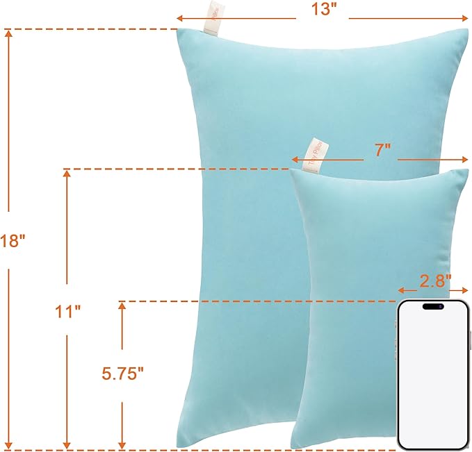 NTBAY Tiny Pillows, Down Alternative 7"x11" Microfiber Mini Pillow - Image 5